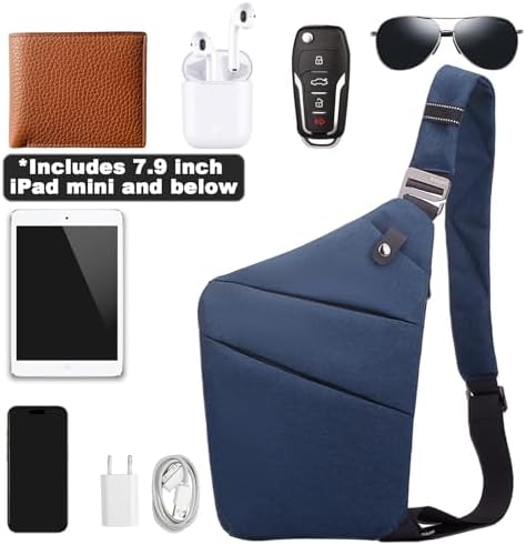 BIRDDIE Anti-Theft Travel Bag - Large Capacity Chest Sling Bag for Travel and Sports | BIRDDIE Anti-Theft Travel Bag -