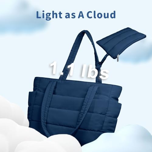 TOPDesign Lightweight Puffy Handbag for Women Travel TOPDesign Quilted Shoulder Bag for Women Work TOPDesign Puffer Tote