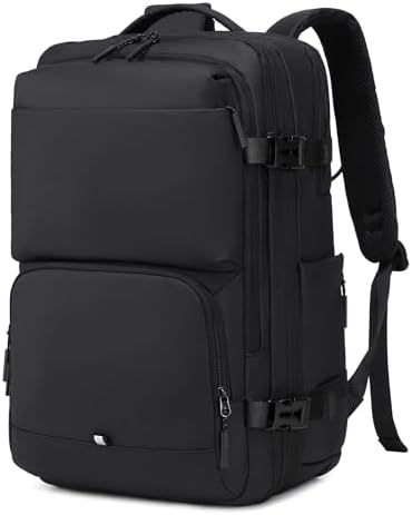 Carry On Travel Backpack 35L-40L Expandable Extra Large Light Daypack for Men and Women (Blue) Travel Backpack 35L-40L