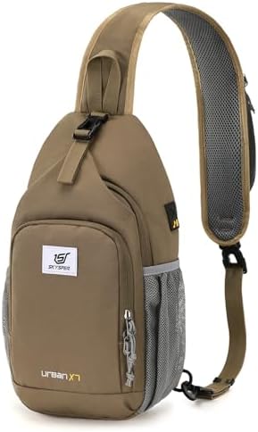 SKYSPER Anti-RFID Crossbody Sling Backpack for Women Men(Army Green) SKYSPER Travel Hiking Crossbody Bag for Women Men