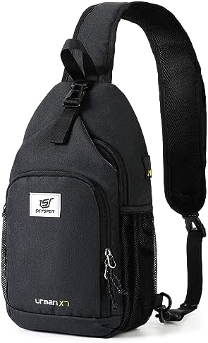 SKYSPER Anti-RFID Crossbody Sling Backpack for Women Men(Army Green) SKYSPER Travel Hiking Crossbody Bag for Women Men