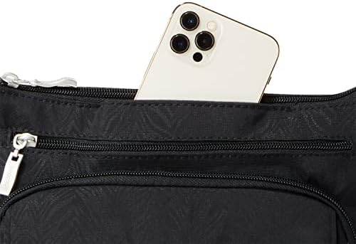 Baggallini Original RFID Protected Lightweight Nylon Zippered Travel Purse for Women ClimatePartner Certified