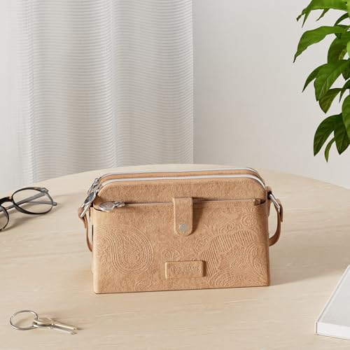 Réduit Rouge Bandoulière Lois Bois Mixte pour Femmes et Hommes En Promenade ou au Travail Taille Standard Noir 30-40CM