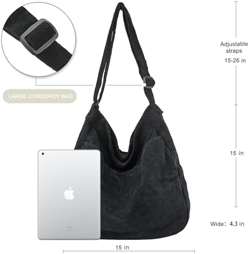 Dainaotm Canvas Tote Bag Casual Hobo Crossbody Shoulder Bag for Women Large Purse Messenger Bag Travel Work Dainaotm Can