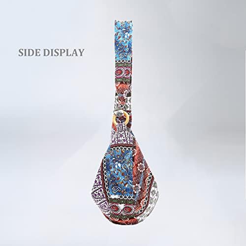 KARRESLY Women's Ethnic Style Sling Crossbody Bag with Adjustable Strap