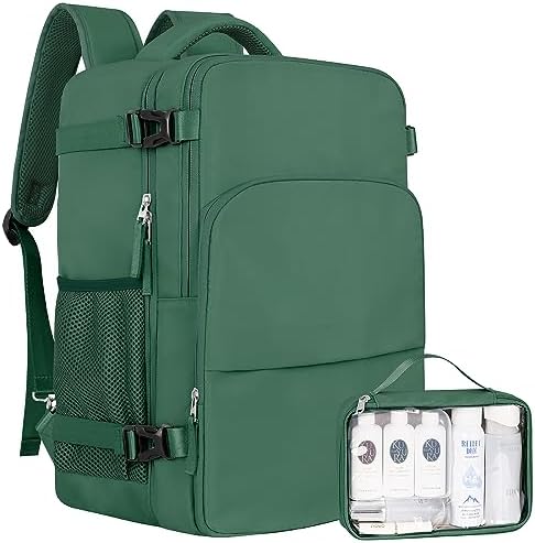 Women's Flight Approved Travel Backpack with USB Charging, Lightweight & Waterproof, Ideal for College, Work and Travel