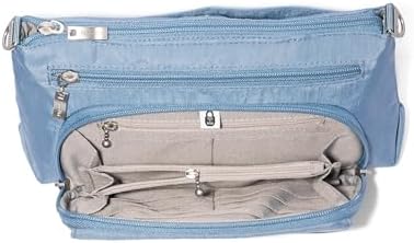 Baggallini Original RFID Protected Lightweight Nylon Zippered Travel Purse for Women ClimatePartner Certified