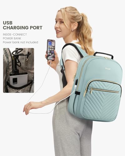 Laptop Backpack Purse for Women Work Travel Black OEKO-TEX STANDARD 100 Laptop Backpack Purse for Women College Black Qu