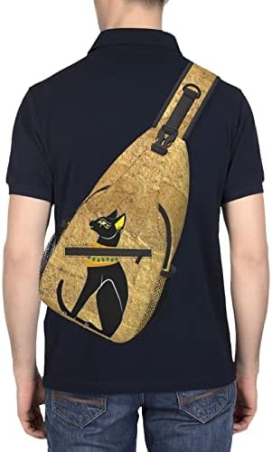 ASYG Egyptian Sling Bag Casual Backpack Crossbody Daypack Casual Use Men Women Multifunctional Style