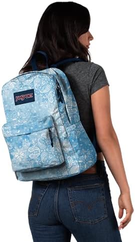 JanSport SuperBreak One Backpack Navy - Durable Lightweight Bag with Main Compartment - Premium Travel Backpack