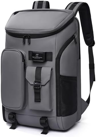 Men's Travel Backpack, 17.3 Inches Business Laptop, Water-Resistant, Carry on Airline Approved, USB Charger Port, 18x14x