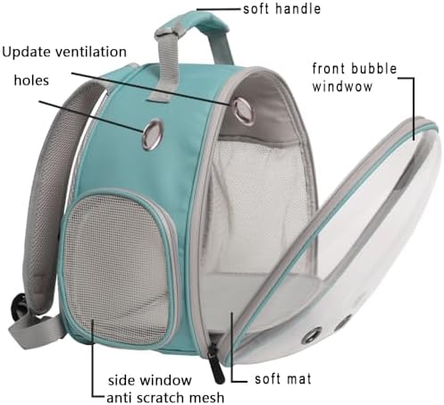 Bearded Dragon Travel Backpack with Harness and Leash Set Airline Approved Bearded Dragon Lizard Backpack Travel Carrier