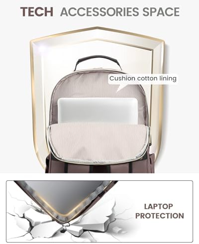 Laptop Backpack Purse for Women Work Travel Black OEKO-TEX STANDARD 100 Laptop Backpack Purse for Women College Black Qu