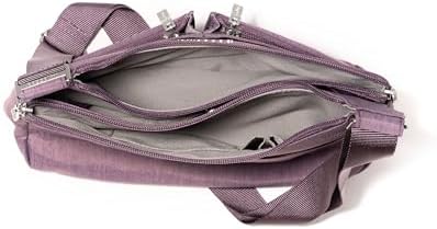 Baggallini Cross Over Crossbody Women Lightweight Water-Resistant Nylon Organized Travel Bag Purse