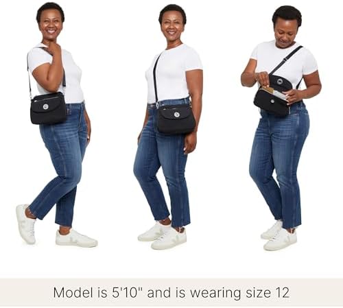 Baggallini Calais Crossbody Bags for Women Lightweight Water-Resistant Travel Purse Baggallini Calais Crossbody Bags for