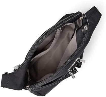 Baggallini Cross Over Crossbody Women Lightweight Water-Resistant Nylon Organized Travel Bag Purse