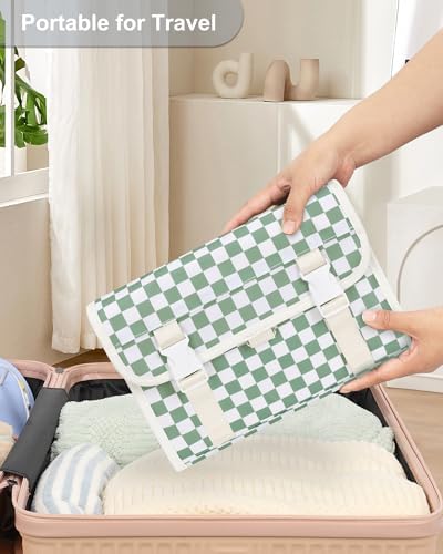 Relavel Travel Toiletry Bag for Men, Large Capacity Travel Kit, Hanging Toiletry Bag for Women