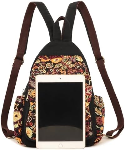 SILKAREA Embroidered Boho Small Sling Bag for Women Travel (Blue) SILKAREA Embroidered Boho Small Sling Bag for Women Ch