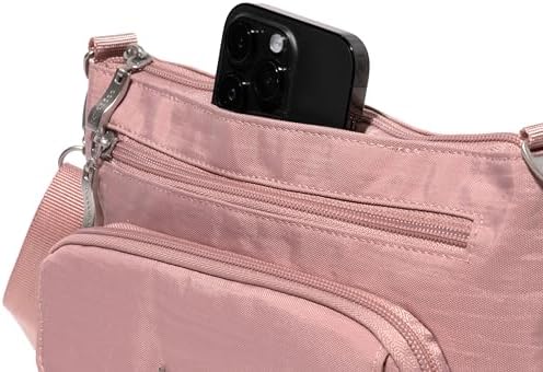 Baggallini Original RFID Protected Lightweight Nylon Zippered Travel Purse for Women ClimatePartner Certified