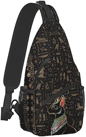 ASYG Egyptian Sling Bag Casual Backpack Crossbody Daypack Casual Use Men Women Multifunctional Style