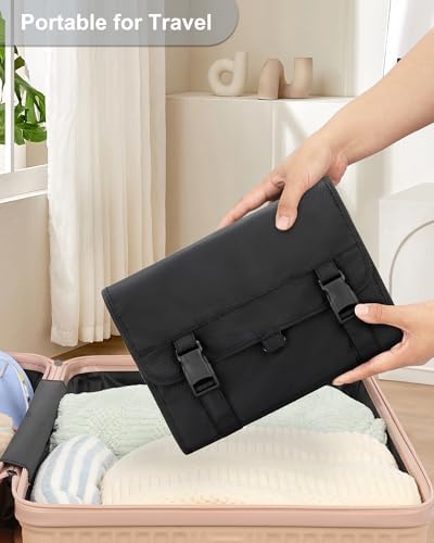 Relavel Travel Toiletry Bag for Men, Large Capacity Travel Kit, Hanging Toiletry Bag for Women