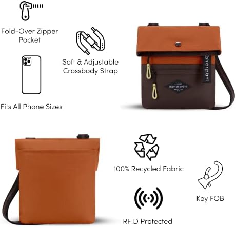 Sherpani Pica Women's Lightweight 4L Travel Crossbody Bag with RFID Protection Reef