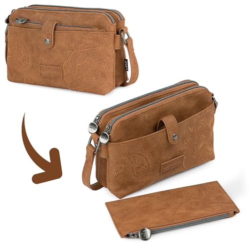 Réduit Rouge Bandoulière Lois Bois Mixte pour Femmes et Hommes En Promenade ou au Travail Taille Standard Noir 30-40CM