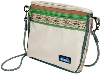 KAVU Keeper Semi Padded Sling Canvas Crossbody Bag + Comfortable Padded Shoulder Strap + Casual Styling + Durable Canvas