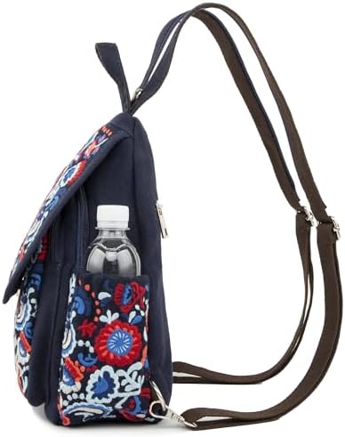 SILKAREA Embroidered Boho Small Sling Bag for Women Travel (Blue) SILKAREA Embroidered Boho Small Sling Bag for Women Ch