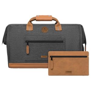 Cabaïa - Sac de Voyage Duffle Adventurer Londres 40L | Sac Week-End & Sac de Sport - Gris Déperlant & Vegane - Compatibl