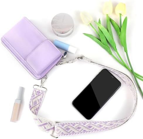 Women's Small PU Leather Crossbody Bag for Phone, 7 Inches | DBPBToU Women's PU Leather Crossbody Phone Purse, 7 Inches