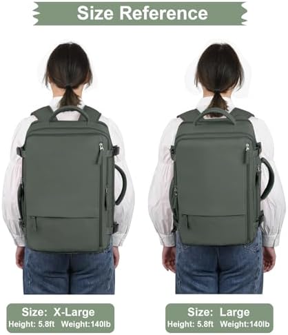 Hanples TSA Flight Approved Large Travel Backpack for Women and Men | Hanples Waterproof Anti-Theft Large Carry On Back