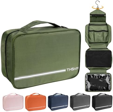 Travel Toiletry Bag for Women Men - Portable Large Hanging Organizer Sell Point: Makeup Bag for Cosmetic, Shampoo, Condi