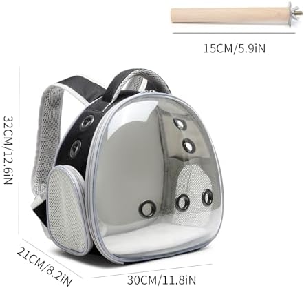 Portable travel pet backpack carrier (Accessories+Black)
Portable travel pet carrier for hamster bag guinea pig bird s - Image 3