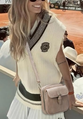 Goinsound Vegan Leather Crossbody Bag for Women & Men | Vintage Design Crossbody Shoulder Purse with Card Slots | Goins