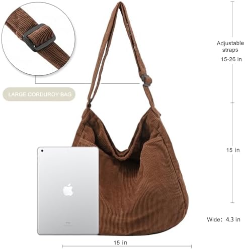 Dainaotm Canvas Tote Bag Casual Hobo Crossbody Shoulder Bag for Women Large Purse Messenger Bag Travel Work Dainaotm Can