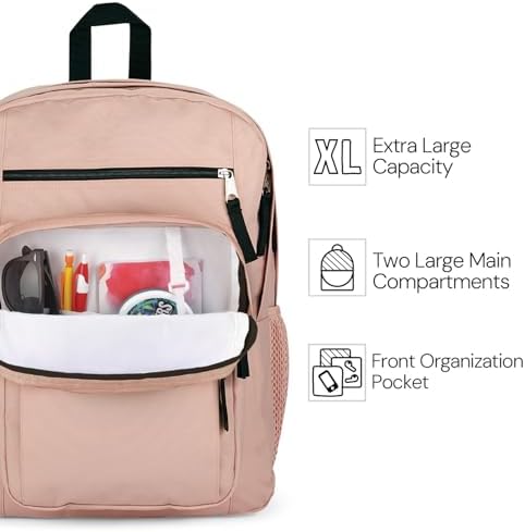 JanSport Laptop Backpack - Business Professional, Comfortable, Travel, 15" Laptop, 2 Compartments, Black