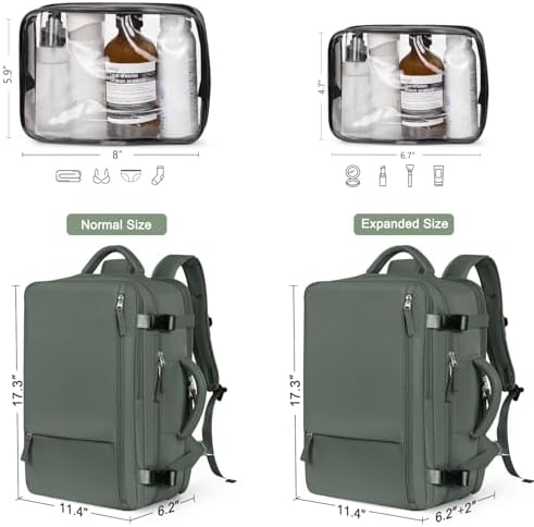 Hanples TSA Flight Approved Large Travel Backpack for Women and Men | Hanples Waterproof Anti-Theft Large Carry On Back