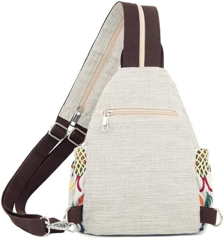 SILKAREA Embroidered Boho Small Sling Bag for Women Travel (Blue) SILKAREA Embroidered Boho Small Sling Bag for Women Ch