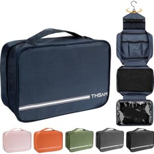Travel Toiletry Bag for Women Men - Portable Large Hanging Organizer Sell Point: Makeup Bag for Cosmetic, Shampoo, Condi