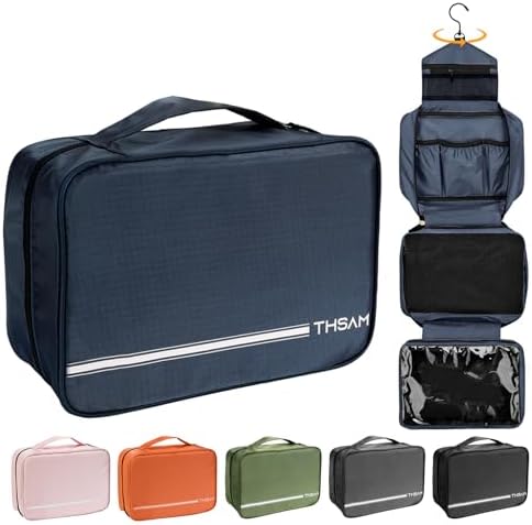 Travel Toiletry Bag for Women Men - Portable Large Hanging Organizer Sell Point: Makeup Bag for Cosmetic, Shampoo, Condi