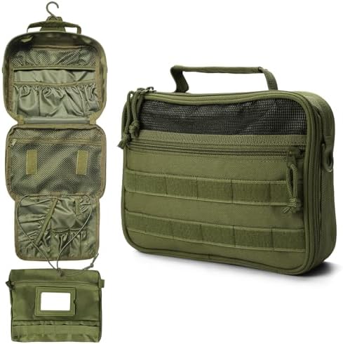 Tactical Toiletry Bag + Travel Kit + Hanging Shower Bag