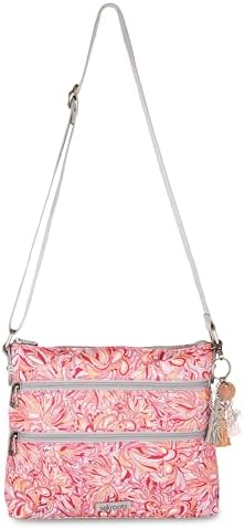 Sakroots Eco Twill Crossbody Purse for Everyday Use and Travel - Zipper Closure & Adjustable Strap