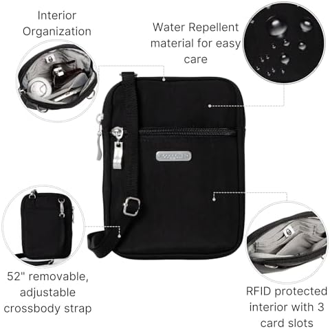 Baggallini Women's Essential Mini Crossbody Bag + Size & Color + Versatile & Stylish + Travel & Daily Use + Fashionable