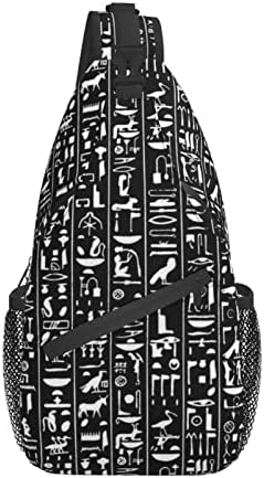 ASYG Egyptian Sling Bag Casual Backpack Crossbody Daypack Casual Use Men Women Multifunctional Style