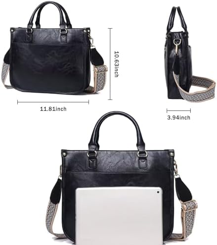 AUYOCO Vegan Leather Crossbody Bags for Women Handbag with Guitar Strap Zipped Pockets AUYOCO Vegan Leather Crossbody