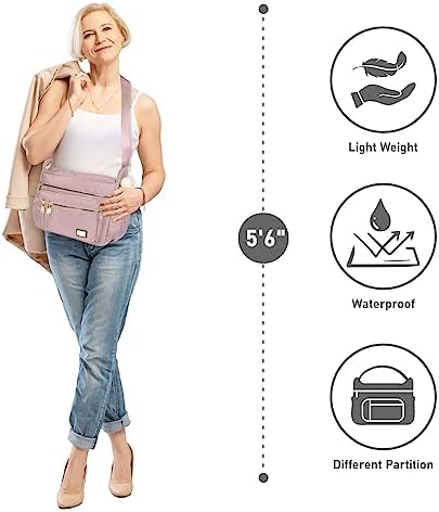 NPBAG Women's Trendy Crossbody Bag - Shoulder Purse with Multiple Pockets and Waterproof Design | NPBAG Crossbody Bag f