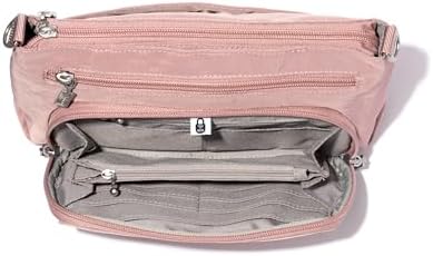 Baggallini Original RFID Protected Lightweight Nylon Zippered Travel Purse for Women ClimatePartner Certified