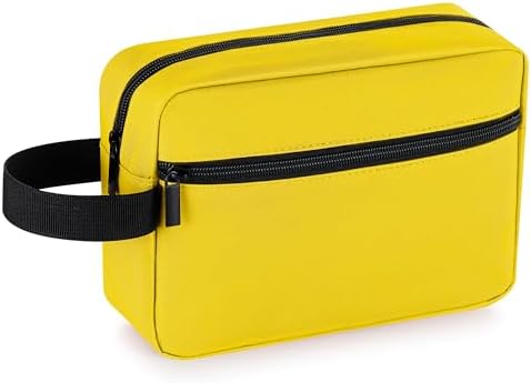 Elviros Lightweight Travel Toiletry Bag for Women and Men Travel Essentials Gifts for Men(Navy Blue) Global Recycled Sta