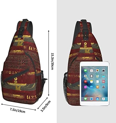 ASYG Egyptian Sling Bag Casual Backpack Crossbody Daypack Casual Use Men Women Multifunctional Style